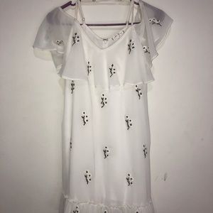 White off the shoulder dress